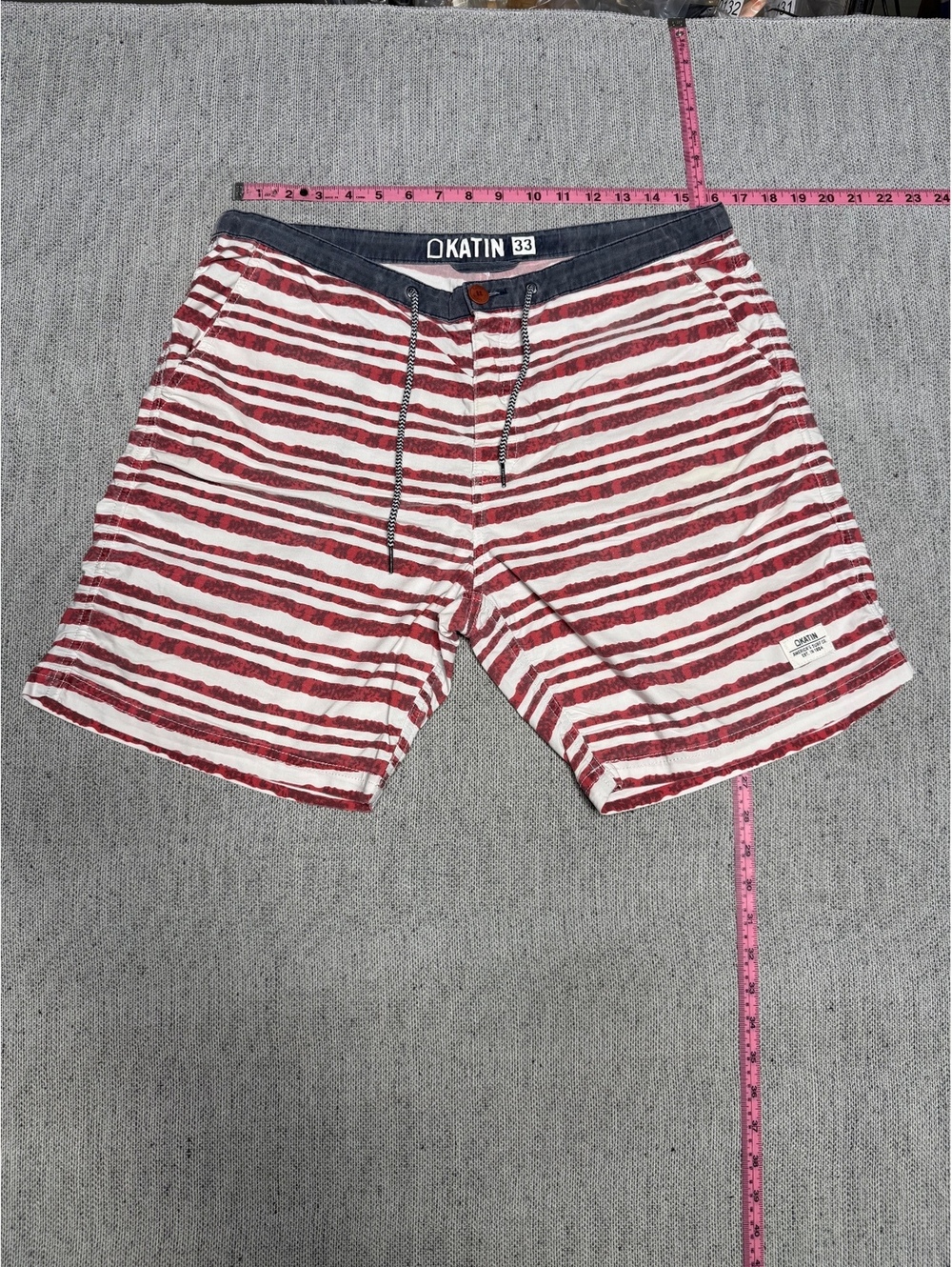 Katin Men's Striped Surf Shorts Size 33 (Medium)
